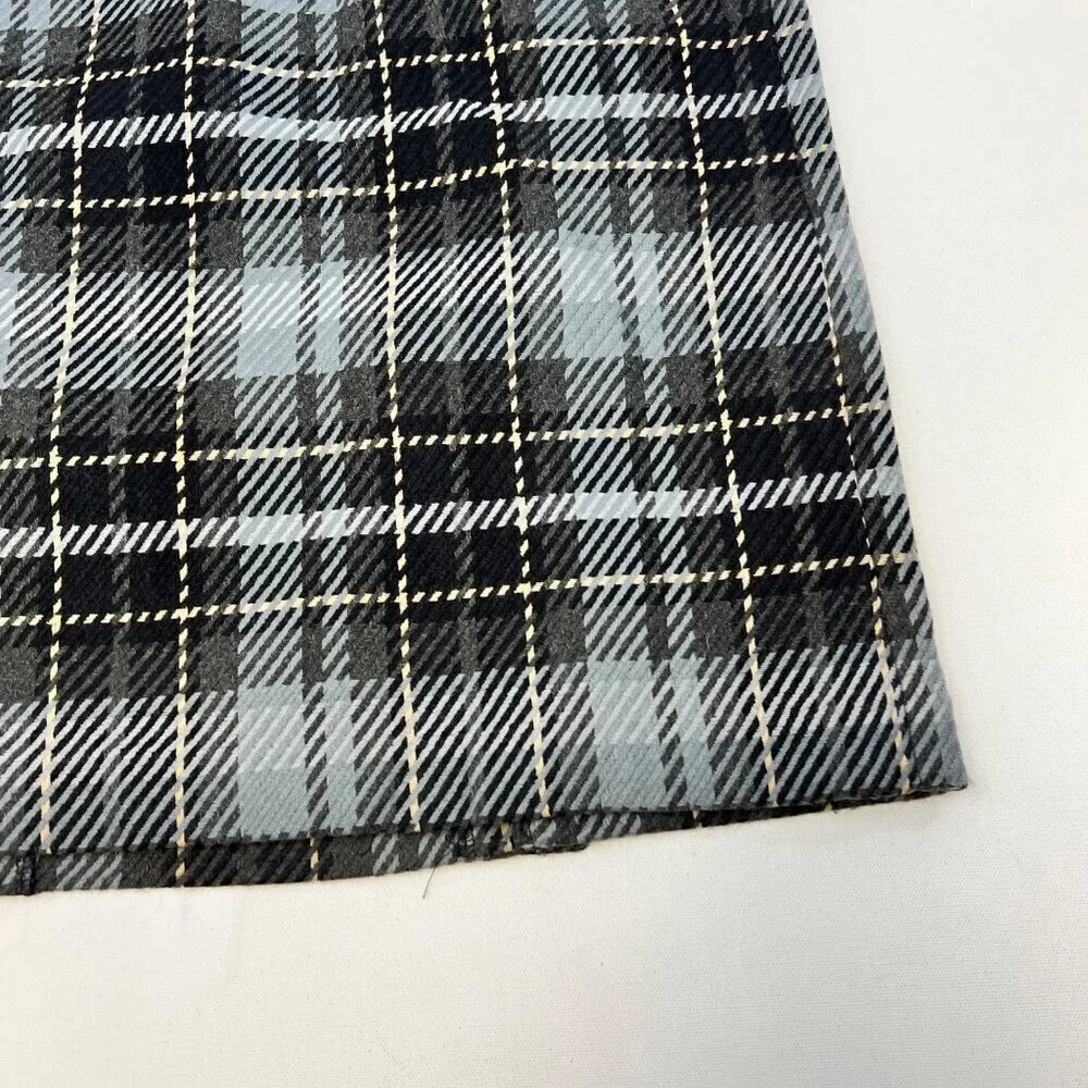 Covington Women’s Plaid Skirt Wool Blend Multicolor Size 14 New Zip